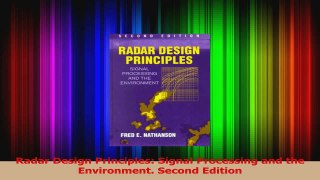 PDF Download  Radar Design Principles Signal Processing and the Environment Second Edition Download Online