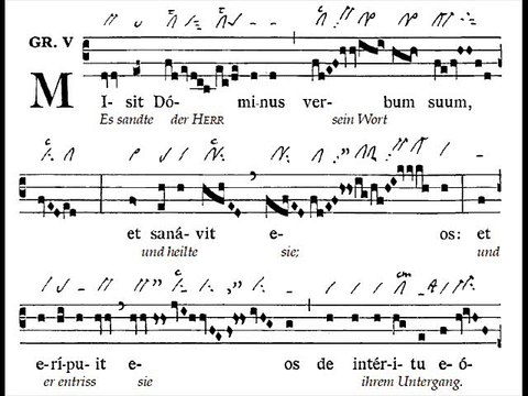 Graduale gregorian 'Misit Dominus', Dominica II post Epiphaniam (2è dimanche du TO)