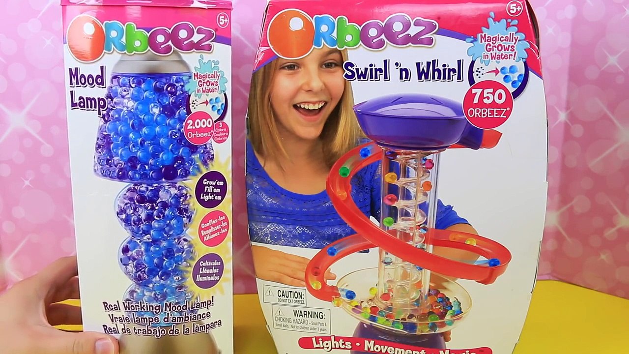 Orbeez Mood Lamp and Fun Swirl N Whirl Orbeez Light Up Slide Park Toy Review Play by Disne