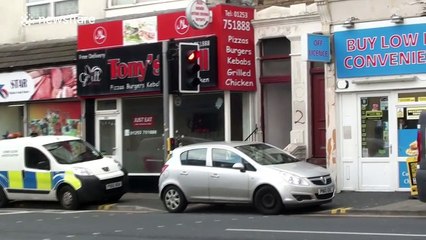 Police on scene of fatal stabbing in Blackpool