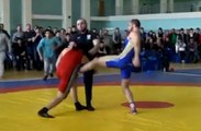 Russian Wrestling Match Turns Into a Brawl