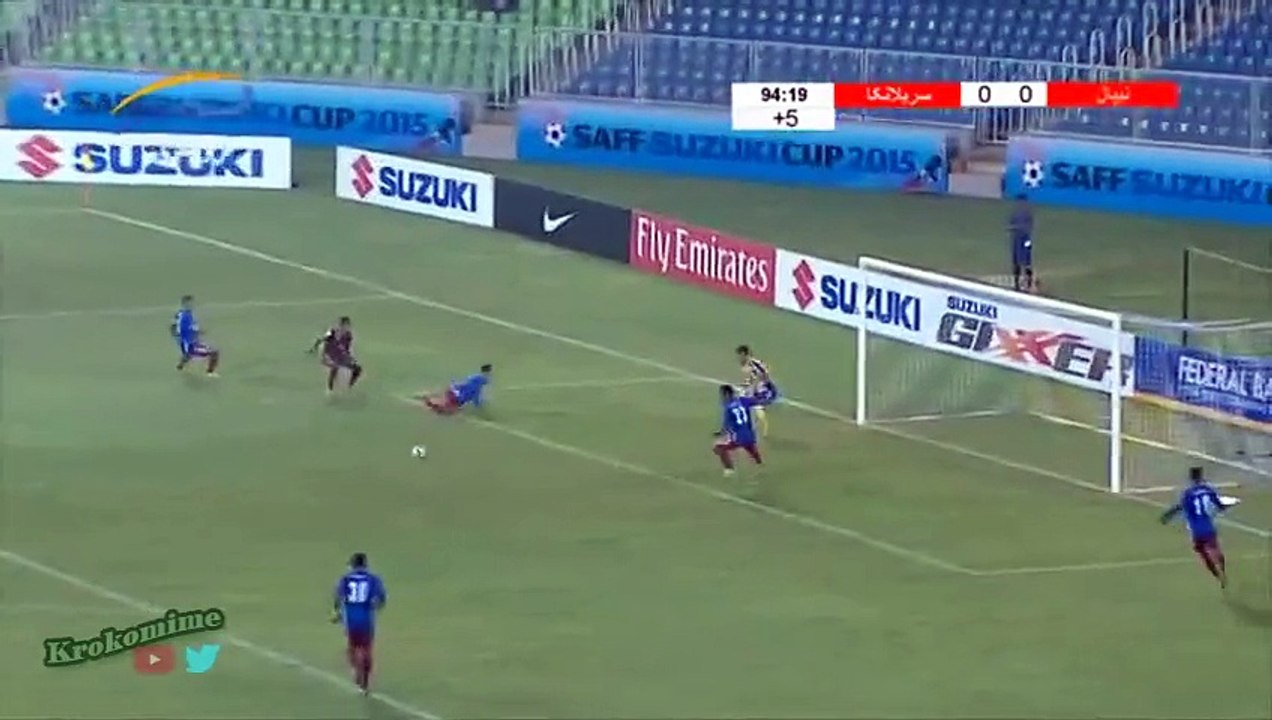 ★ NEPAL 0-1 SRI LANKA ★ 2015 SAFF Championship - Goal ★
