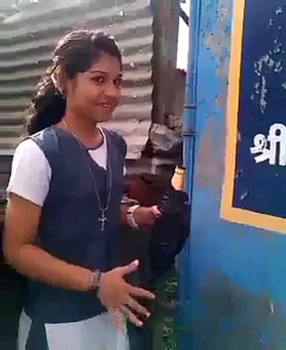 Girl drinking beer!