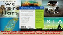 Training Guide Programming in HTML5 with JavaScript and CSS3 MCSD Microsoft Press PDF