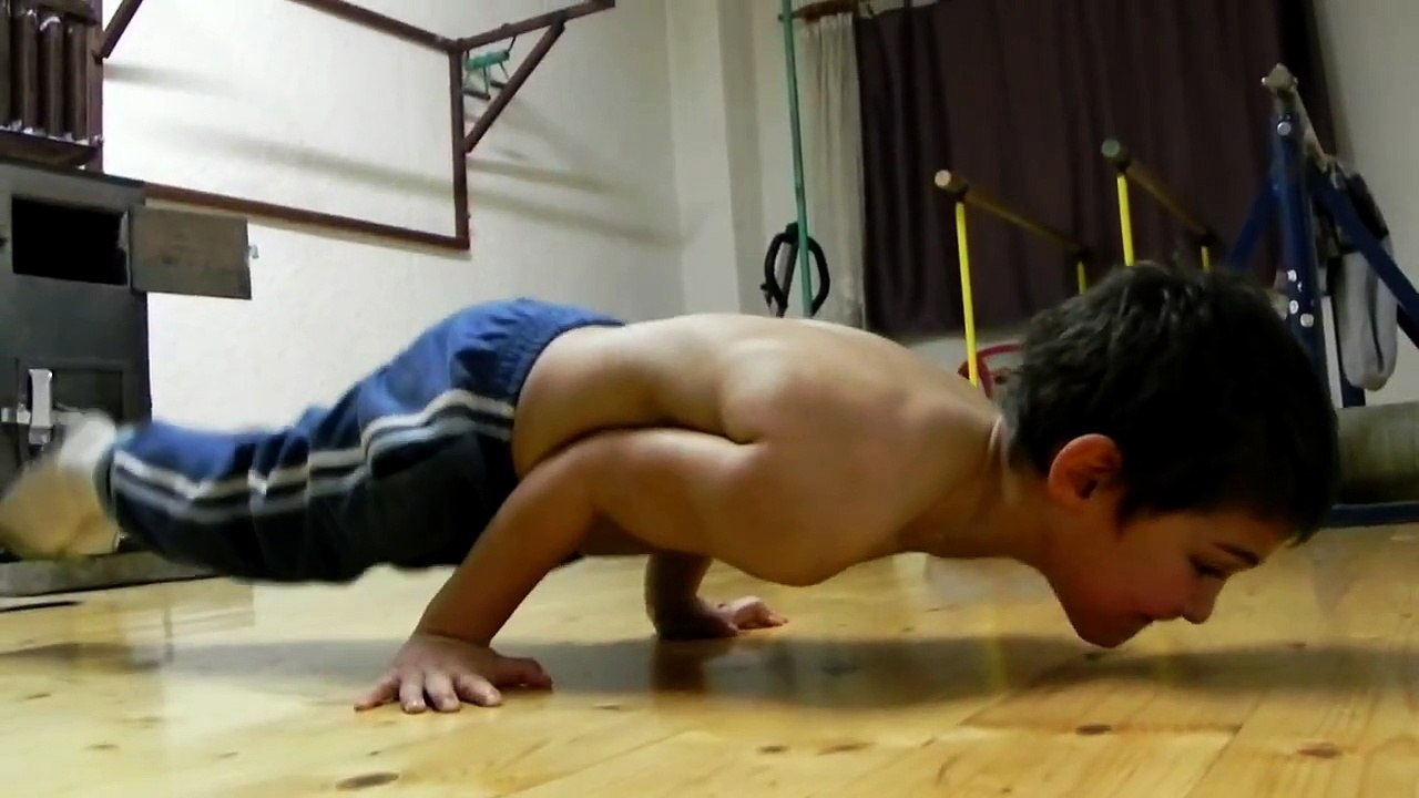 Claudio is strong kid