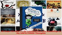 40 Days Till 40RTY Life Lessons from the Ramblings of My UNFILTERED Thoughts PDF