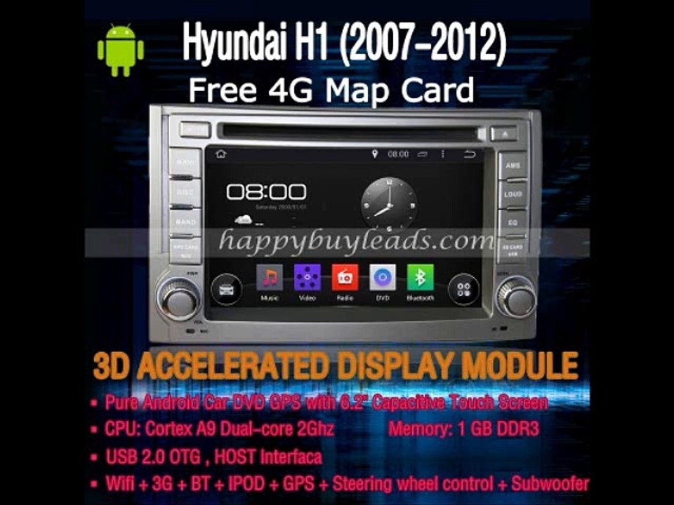 Hyundai H1 Radio Android DVD TV Bluetooth Wifi for Car