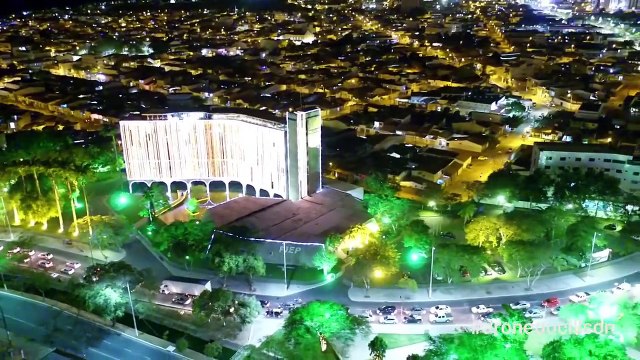 Natal Iluminado visto do alto em Campina Grande/PB (Clilson Júnior)