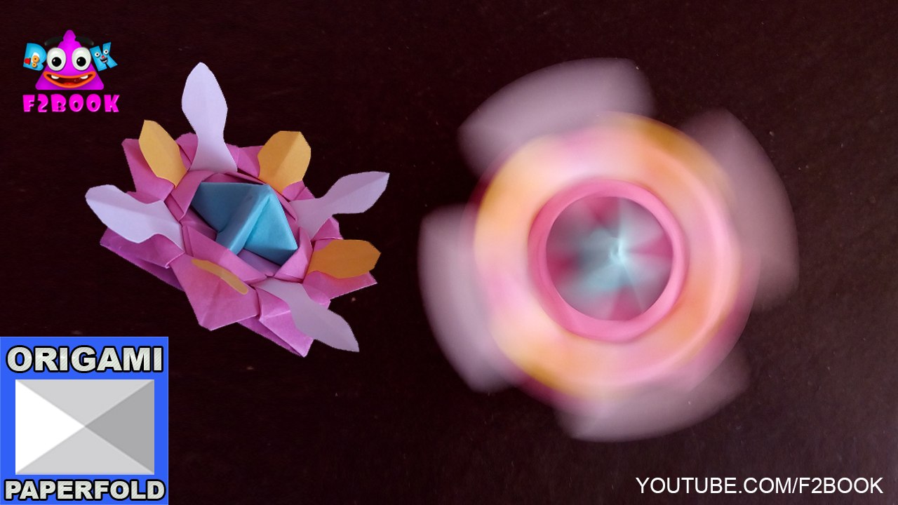 Origami Toys Tutorial - How to fold - Origami Spinning Top - Video 64 ...