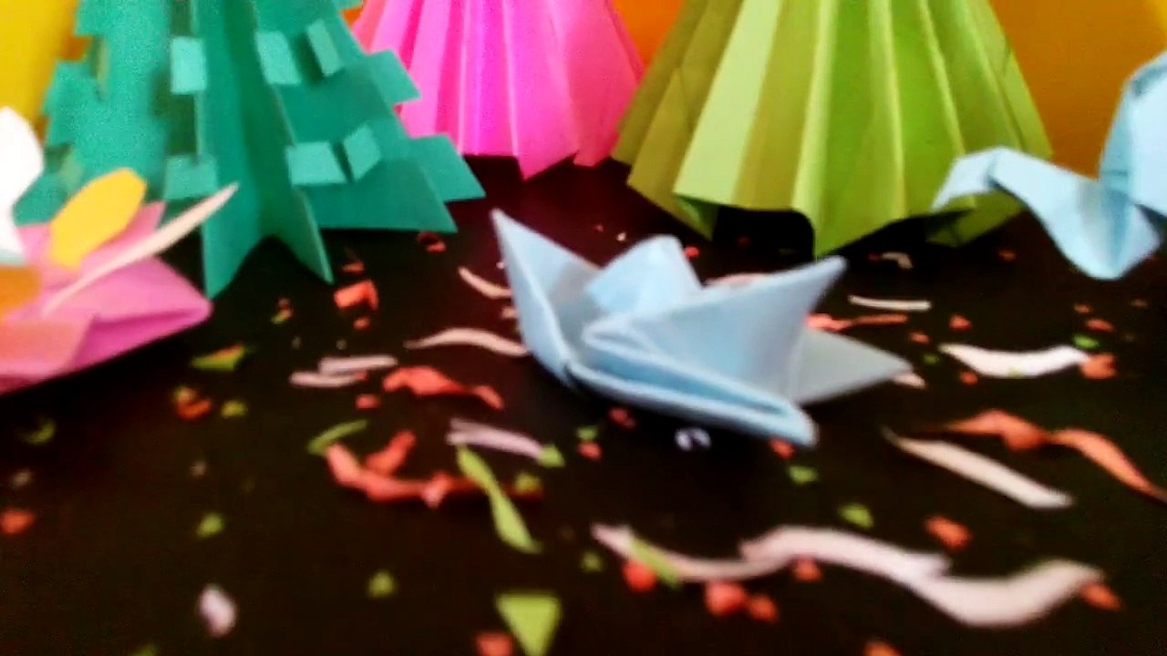 66 How to Make a Paper Boat, origami For Kids Craft - Video 66 - By F2BOOK