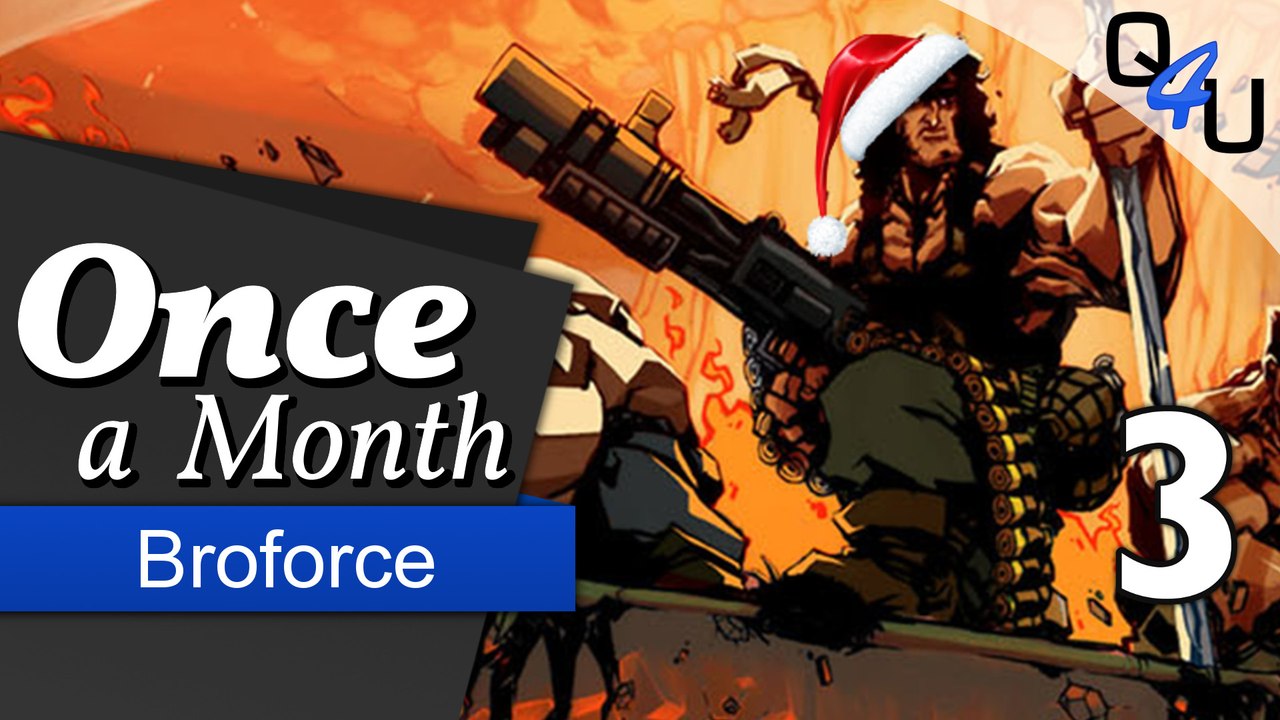Broforce - Once a Month Dezember 2015 (3/3) | QSO4YOU Gaming