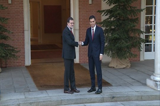 Reunión de Rajoy con Sánchez en La Moncloa
