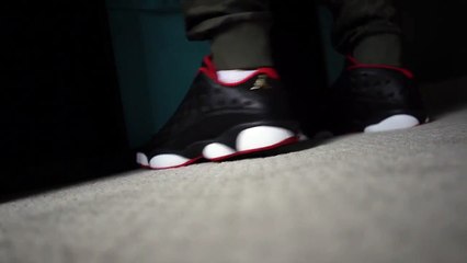 Air Jordan 13 Low "Bred" on Feet