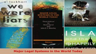 Read  Major Legal Systems in the World Today Ebook Free