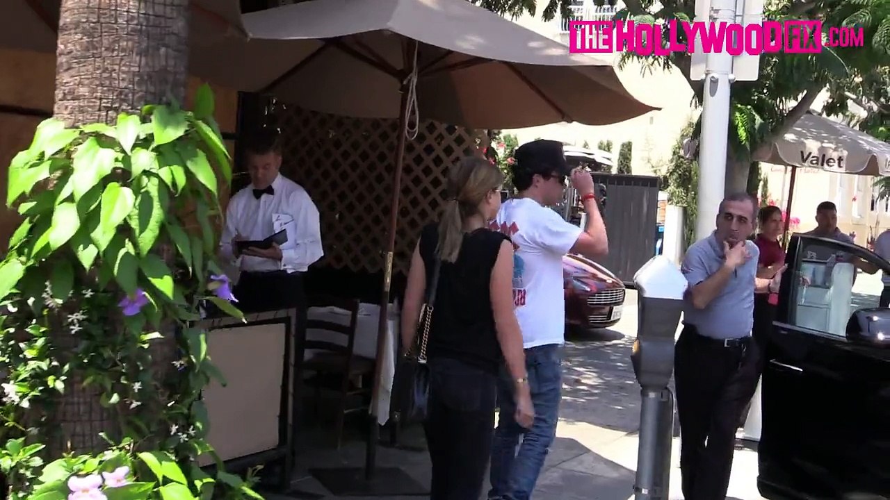 Sofia Richie & Friends Leaving Il Pastaio Restaurant 7.3.15 TheHollywoodFix.com