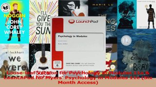 PDF Download  Looseleaf Version for Psychology in Modules 11e  LaunchPad for Myers Psychology in Download Online