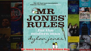 Mr Jones Rules for the Modern Man