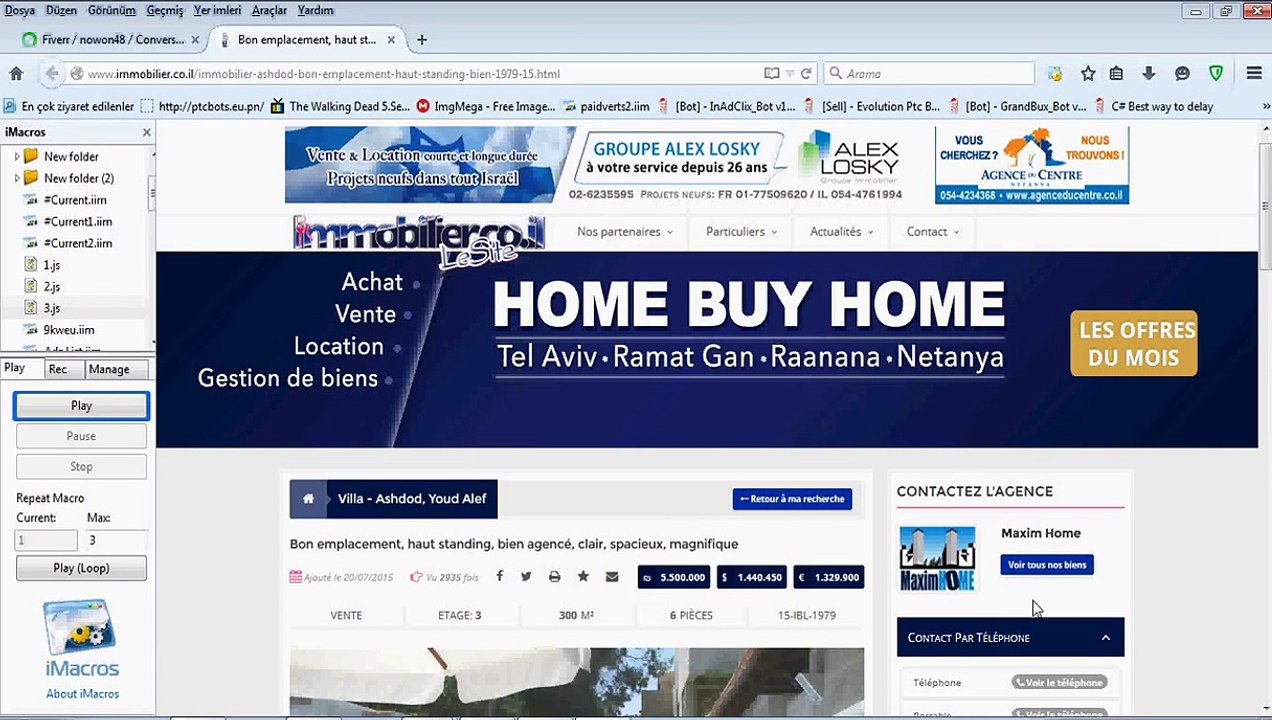 imacros get data and fill it other page - imacros