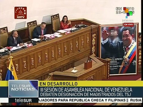 Venezuela: debate Asamblea Nacional designación de magistrados TSJ
