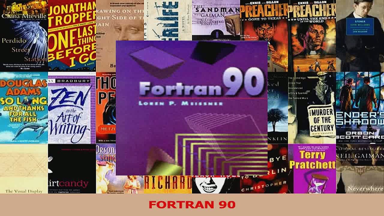 FORTRAN 90 PDF