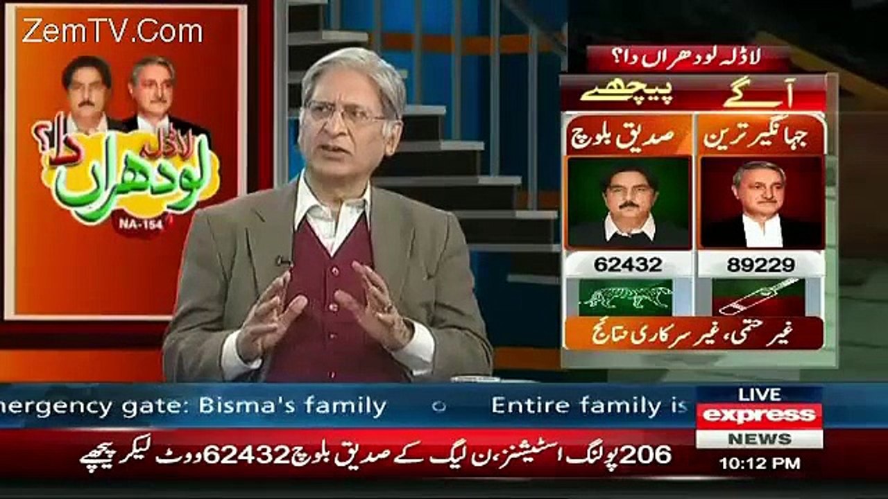 Aitzaz Ahsan Speaks Against His Party For Bisma