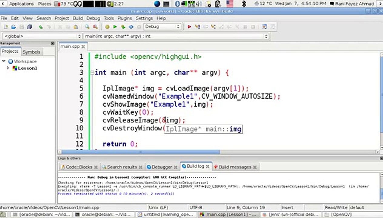 OpenCV Using C++ Lesson 2  Preparing A Project Using CodeBlocks IDE (Arabic Version)