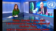 Donald Trump about Putin: I am honored to have the respect of Vladimir Putin