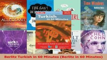 Download  Berlitz Turkish in 60 Minutes Berlitz in 60 Minutes PDF Free