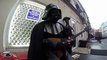 Dart Vader play imperial march on streets of Moscow