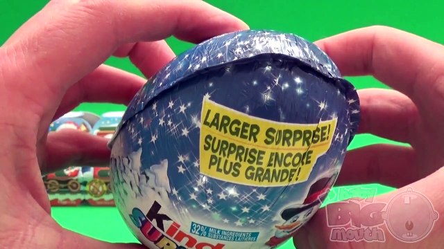 Opening a Christmas Kinder Surprise Egg Train! And a Giant Kinder Surprise Egg!