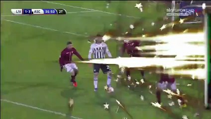 Скачать видео: Livorno Calcio 1-3 Ascoli Calcio - Luigi Giorgi Goal Italy  Serie B - 23.12.2015,