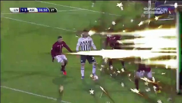 Livorno Calcio 1-3 Ascoli Calcio - Luigi Giorgi Goal Italy Serie B - 23.12.2015,