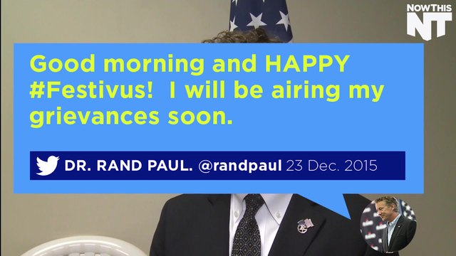 Rand Paul Celebrates Festivus by Attacking 2016 Candidates