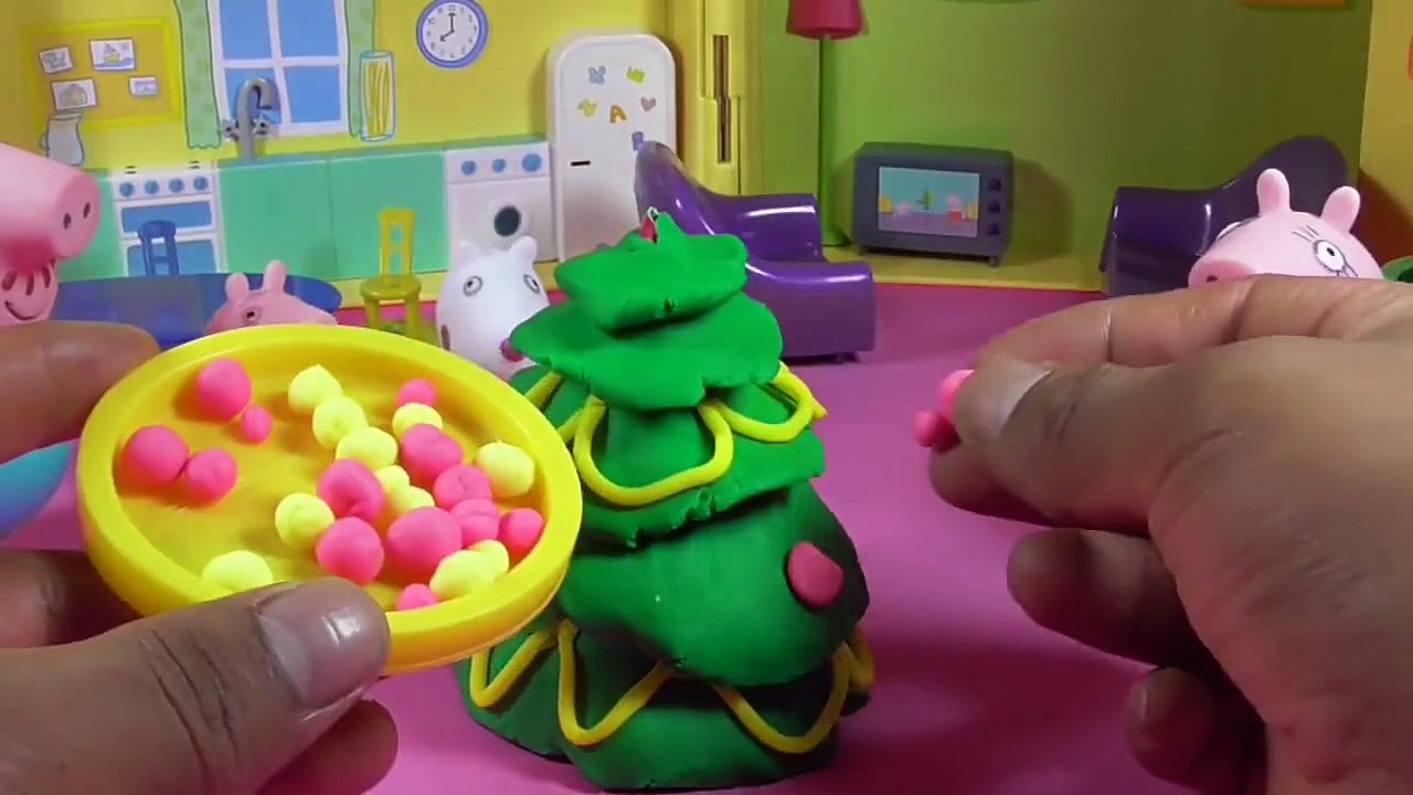 Play Doh Peppa Pig Christmas Tree: Make Beautiful Christmas Tree with Play-Doh-Twinkle Lit