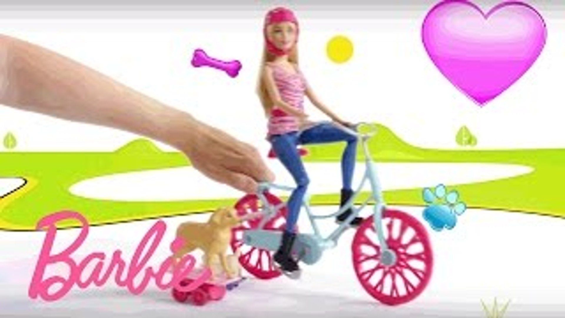 barbie bicicleta con perritos