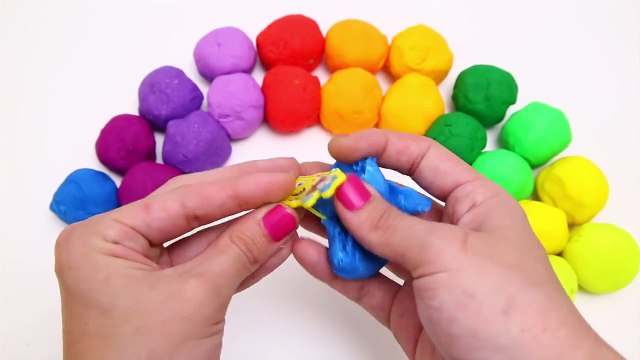 Play doh rainbow unboxing surprise eggs toys Play do arcoiris huevos sorpresa juguetes