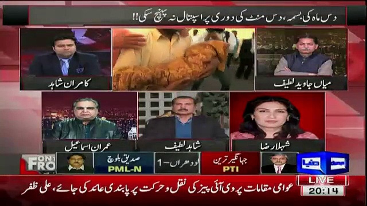 Shehla Raza And Imran Ismail Face Off in a Talk Show