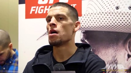 UFC on FOX 17: Nate Diaz Media Scrum
