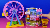 Peppa Pig and Candy Cat Birthday Party   Peppa Pig Big Wheel Set Play Doh Playdough Episode