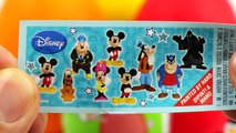mickey mouse Peppa Pig Kinder Surprise Eggs Mickey Mouse Play Doh Frozen Minnie toys peppa pig