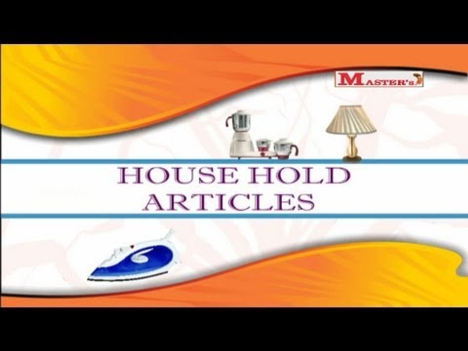 House Hold Articles - English Animation Video for Kids