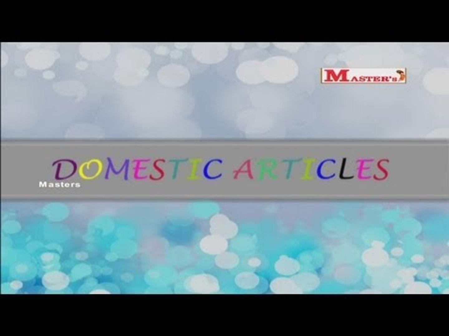 ⁣Domestic Articles - English Animation Video for Kids