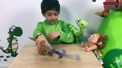 Giant Egg Surprise Videos – Opening The Good Dinosaur Movie Toys! New 2015! Butch + Kind