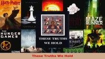 Read  These Truths We Hold PDF Free
