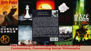 Read  The Philosophy of Inequality Letters to my Contemners Concerning Social Philosophy Ebook Free