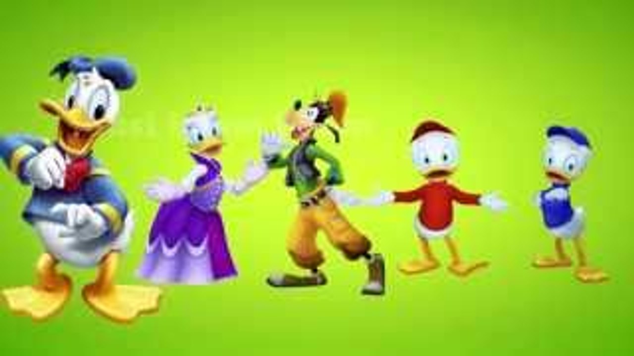 Donald Duck Finger Family Nursery Rhyme,