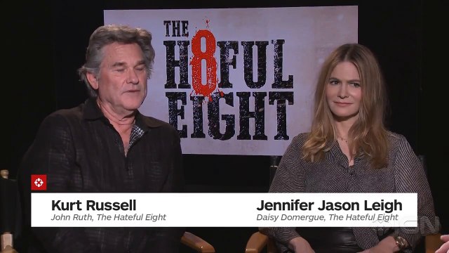 The Hateful Eight - Kurt Russell and Jennifer Jason Leigh Interview