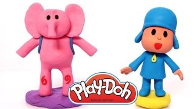 Play Doh Pocoyo & Eli, How to make it. Пластилін Покојо Pâte à Modeler Clay Plastilina