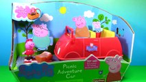 peppa and george Peppa Pig Picnic Adventure Car Toy Review peppa pig