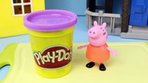 Peppa Pig Superheroes Play Doh Costumes with George Pig in Dinosaur Playdough Suit by ToysReviewToys
